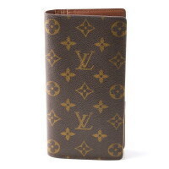 Louis Vuitton Brazza Fold Portefeuille Leather Wallet brown Monogram Long - Picture 1 of 7